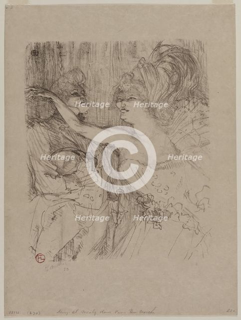 Guy and Mealy, in "Paris qui Marche", 1898. Creator: Henri de Toulouse-Lautrec (French, 1864-1901).