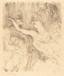Guy and Mealy in "Paris qui marche" (Guy et Mealy dans "Paris qui marche"), 1898. Creator: Henri de Toulouse-Lautrec
