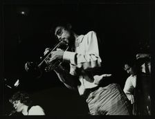 Guy Barker, Chris Hunter and Chris Laurence playing at The Stables, Wavendon, Buckinghamshire. Creator: Denis Williams