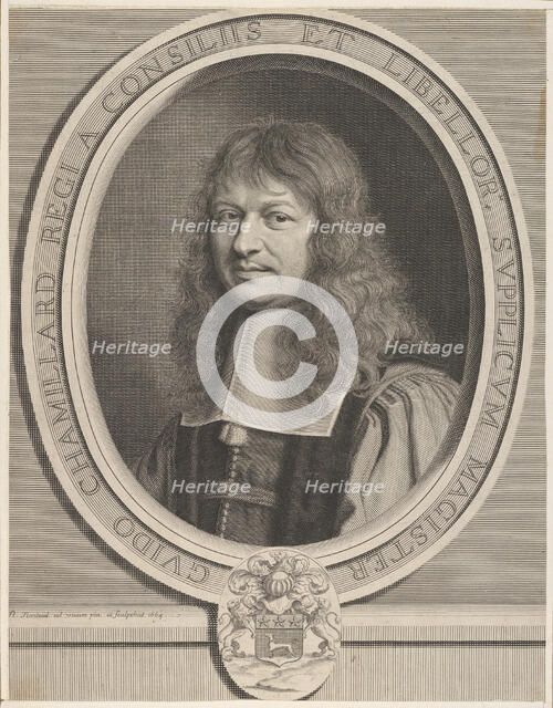 Guy Chamillard, 1664. Creator: Robert Nanteuil.