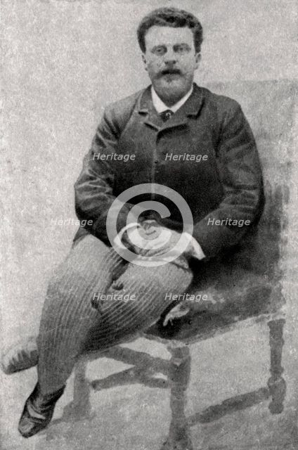 Guy de Maupassant, French author, 1890. Artist: Unknown