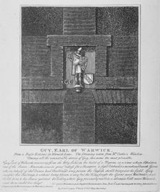 Guy, Earl of Warwick, relief in Warwick Lane at the corner of Newgate Street, City of London, 1791. Artist: Anon