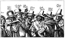 Guy Fawkes and the Gunpowder Plotters, 1605
