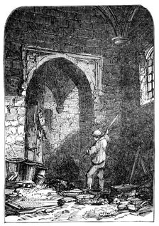 "Guy Fawkes Cellar", at Westminster, 1857. Creator: Unknown