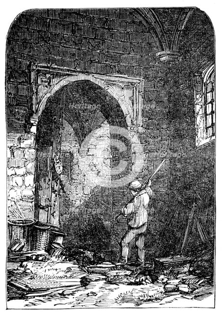 "Guy Fawkes' Cellar", at Westminster, 1857. Creator: Unknown.
