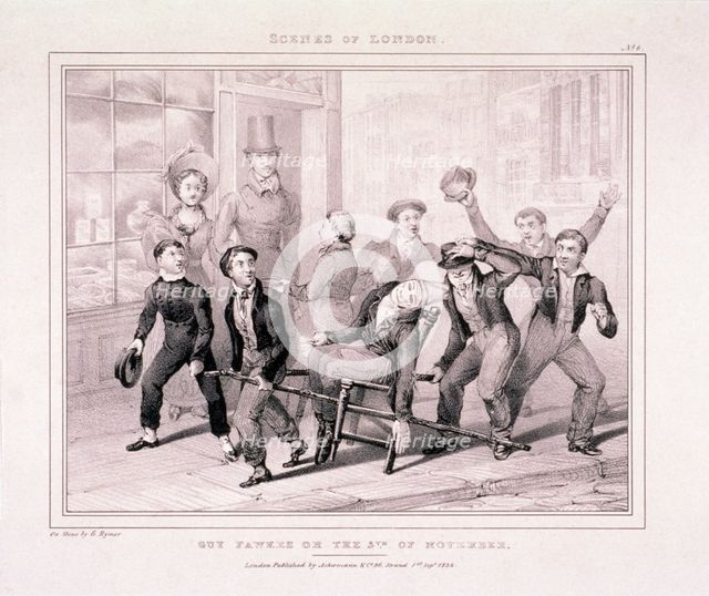 'Guy Fawkes or the 5th of November', 1834. Artist: G Rymer