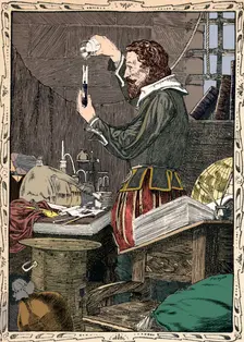 Guy Fawkes Preparing The Slow Match, 1902. Artist: Patten Wilson