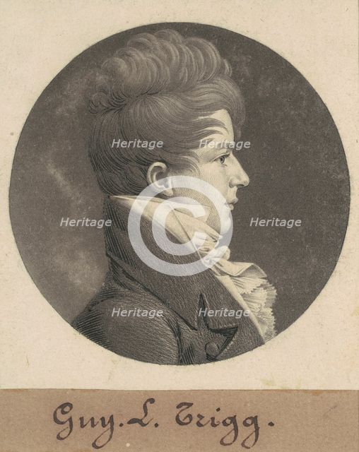 Guy L. Trigg, 1808. Creator: Charles Balthazar Julien Févret de Saint-Mémin.
