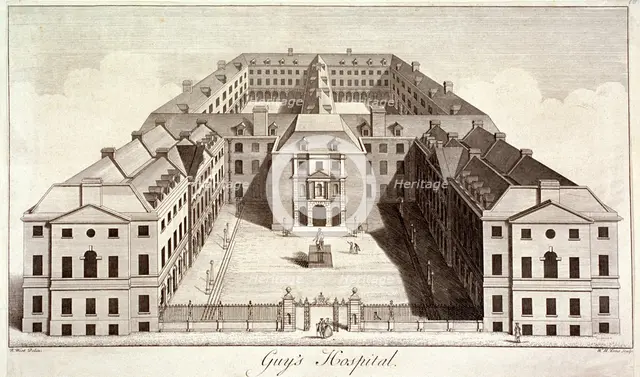 Guy's Hospital, Southwark, London, c1756. Artist: William Henry Toms