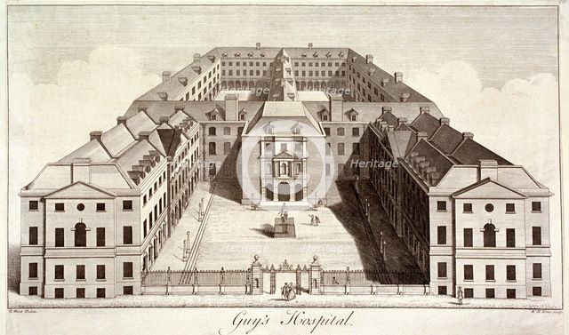 Guy's Hospital, Southwark, London, c1756. Artist: William Henry Toms