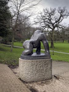Guy The Gorilla sculpture by David Wynne, Crystal Palace Park, Sydenham, London, 2016. Artist: Chris Redgrave