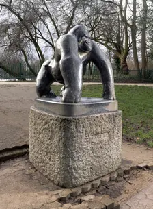 Guy The Gorilla sculpture by David Wynne, Crystal Palace Park, Sydenham, London, 2016. Artist: Chris Redgrave