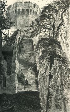 Guy's Tower and the Walls of Warwick Castle c1870