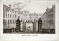 Guy's Hospital, Southwark, London, 1803. Artist: Samuel Rawle