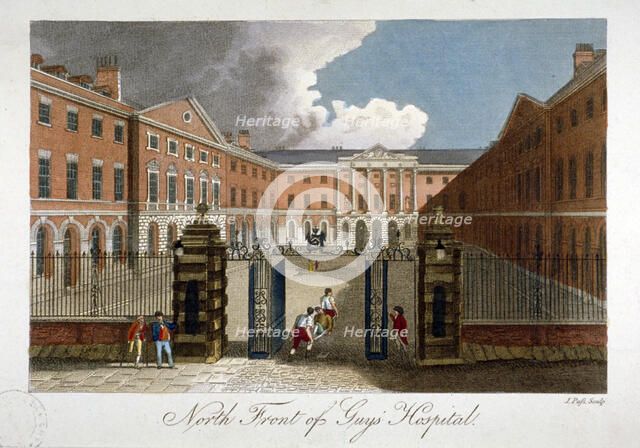 Guy's Hospital, Southwark, London, c1800. Artist: John Pass