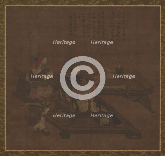 Guan Yu and Zhou Cang, Ming dynasty, 1368-1644. Creator: Unknown.