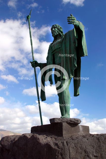 Guanche Statue, Candelaria, Tenerife, 2007. Creator: Peter Thompson.
