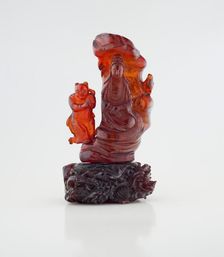 Guanyin and Attendants, 18th century. Creator: Unknown