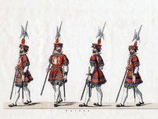 Guard, costume design for Shakespeare's play, Henry VIII, 19th century