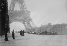 Guard at Eiffel Tower, Wireless Station, between c1914 and c1915. Creator: Bain News Service