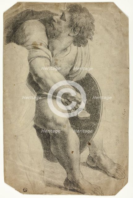 Guard Drawing His Sword, n.d. Creator: After Raffaello Sanzio, called Raphael  Italian, 1483-1527.