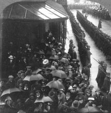 Guard of Honour at City Hall South Africa, World War I, c1914-c1918. Artist: Realistic Travels Publishers