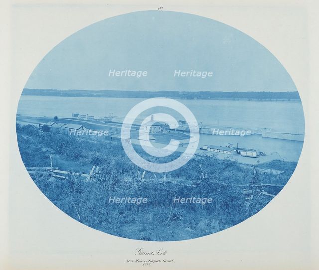 Guard Rock, Des Moines Rapids Canal L.W., 1885. Creator: Henry Bosse.