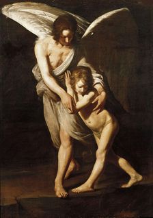 Guardian Angel, 1618. Creator: Galli, Giovanni Antonio (1585-1652)