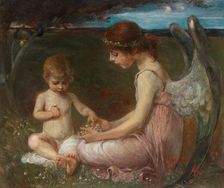 Guardian angel. Creator: Keyser, Emil (1846-1923)