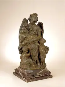 Guardian Angel: Study for Monument Commemorating Queen Victoria's Grandchildren, 1876-1878. Creator: Jules Dalou