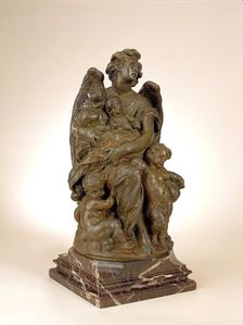 Guardian Angel: Study for Monument Commemorating Queen Victoria's Grandchildren, 1876-1878. Creator: Jules Dalou