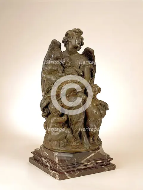 Guardian Angel: Study for Monument Commemorating Queen Victoria's Grandchildren, 1876-1878. Creator: Jules Dalou.