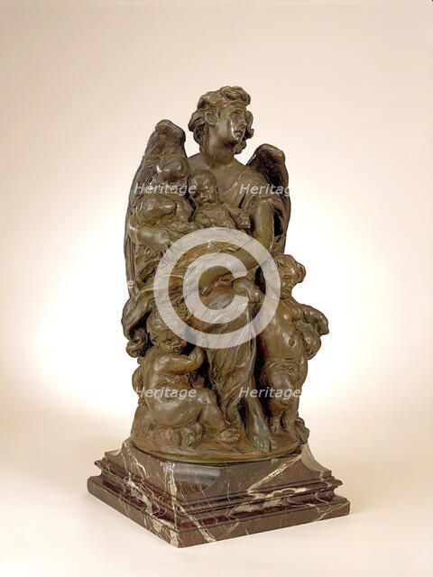 Guardian Angel: Study for Monument Commemorating Queen Victoria's Grandchildren, 1876-1878. Creator: Jules Dalou.