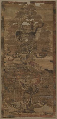 Guardian Kings: Dhrtarastra and Virupaksa, 1st half of 1300s. Creator: Unknown