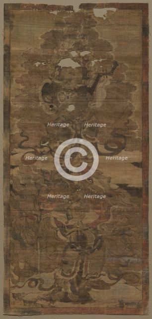 Guardian Kings: Dhrtarastra and Virupaksa, 1st half of 1300s. Creator: Unknown.