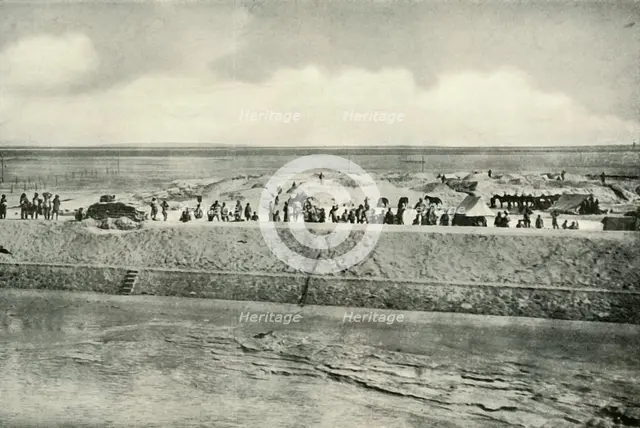 'Guarding the Banks of the Suez Canal', (1919).  Creator: Unknown.