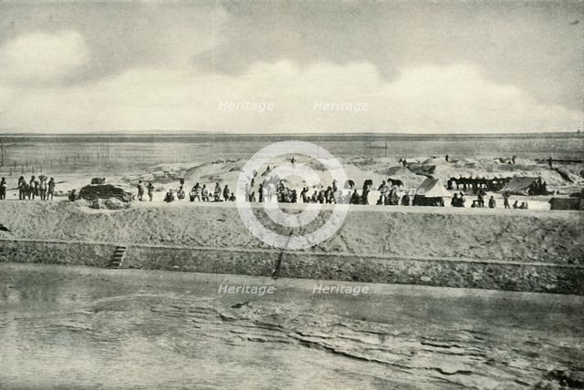'Guarding the Banks of the Suez Canal', (1919).  Creator: Unknown.