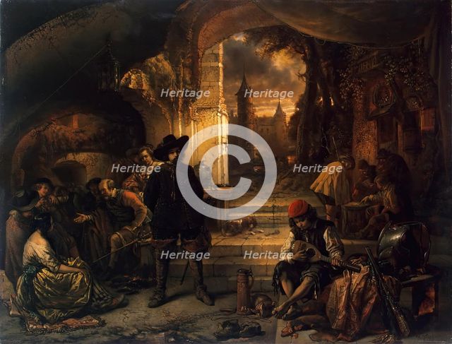 Guardroom, 1850. Creator: Jan August Hendrik Leys.