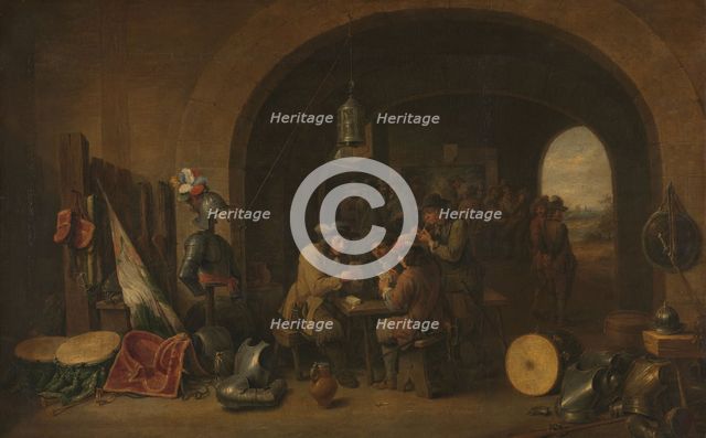 Guardroom, c.1740. Creator: Jacques Ignatius de Roore.