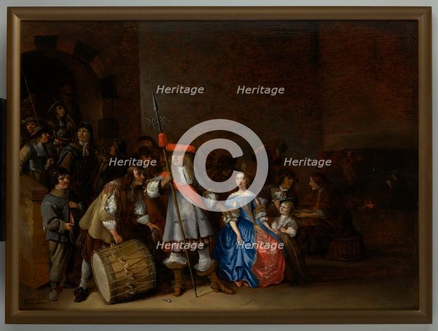 Guardroom Scene, c1665 -1673. Creator: Anthonie Palamedesz.