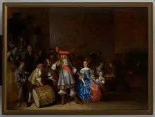 Guardroom Scene, c1665 -1673. Creator: Anthonie Palamedesz