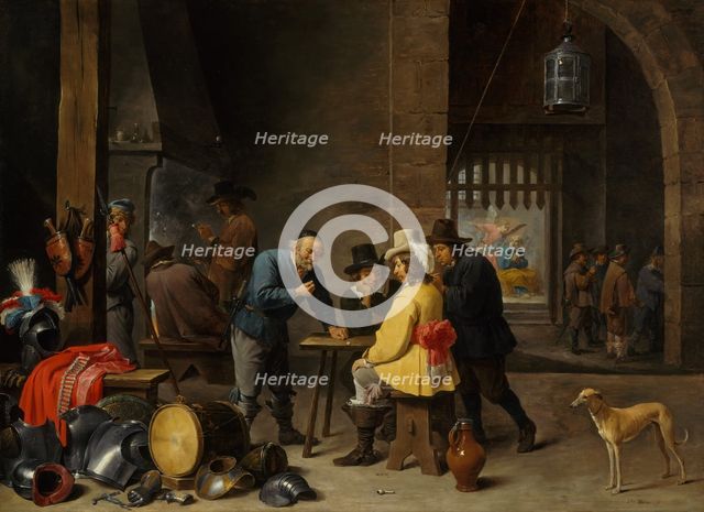 Guardroom with the Deliverance of Saint Peter, ca. 1645-47. Creator: David Teniers II.