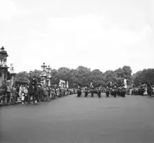 Guards marching down the Mall, London, c1955. Creator: Arthur Charles Kirby Ware