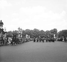 Guards marching down the Mall, London, c1955. Creator: Arthur Charles Kirby Ware