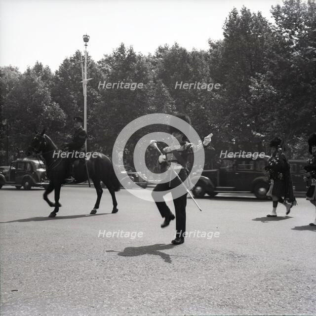 Guards on the march, London, c1955. Creator: Arthur Charles Kirby Ware.