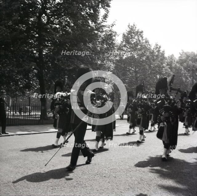 Guards on the march, London, c1955. Creator: Arthur Charles Kirby Ware.