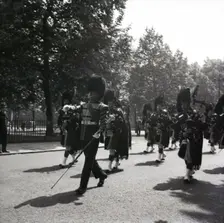 Guards on the march, London, c1955. Creator: Arthur Charles Kirby Ware