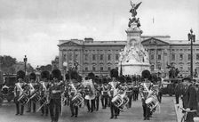 Guards in The Mall, London, early 20th century