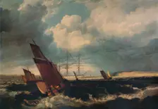Guardship off the Nore c1844. Artist: Clarkson Stanfield