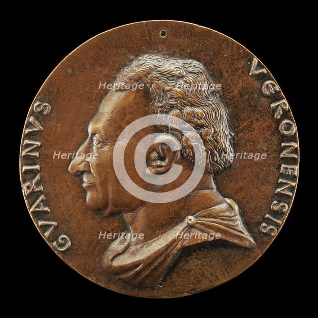 Guarino da Verona, 1374-1460, Humanist [obverse], c. 1446. Creator: Matteo di Andrea de Pasti.